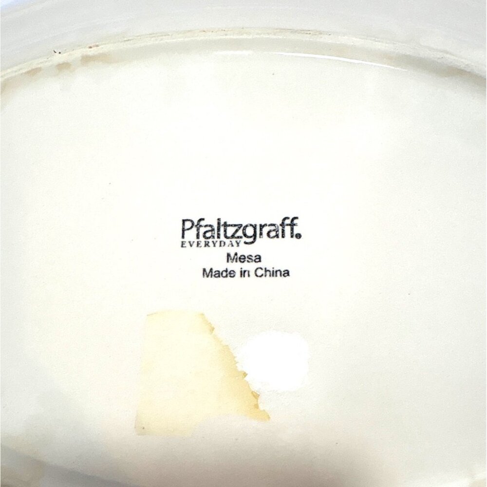 Pfaltzgraff Everyday Mesa Oval Platter Vibrant Blue & Multicolor Ceramic Serving - Picture 3 of 4